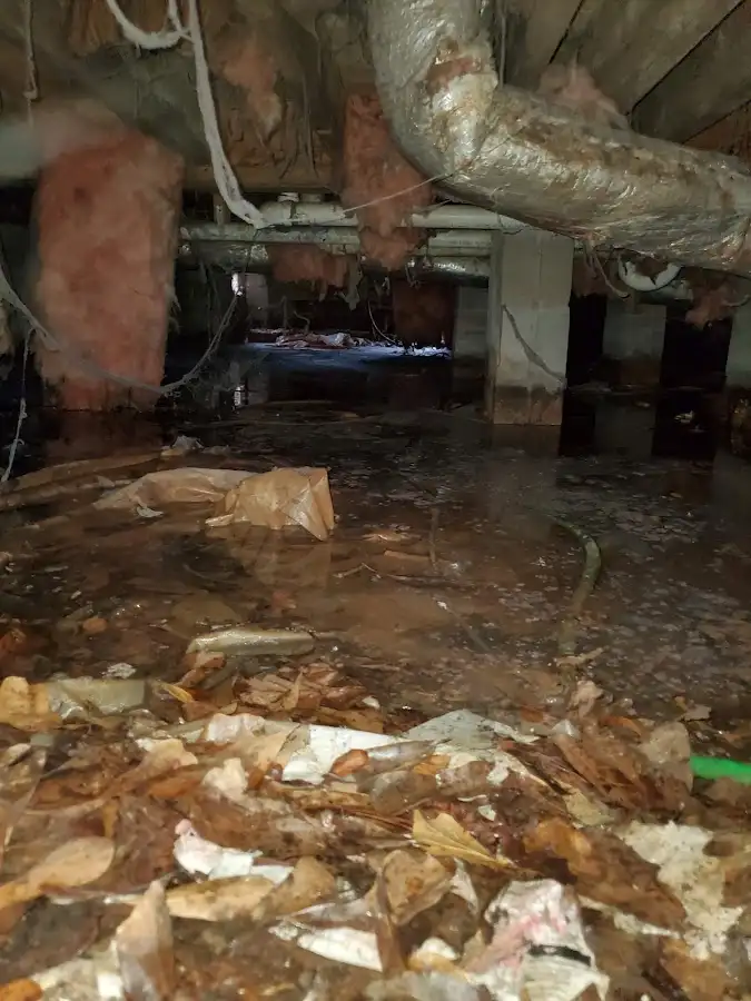 Crawl space flood assessment for Commercial Water Damage Restoration in Waveland